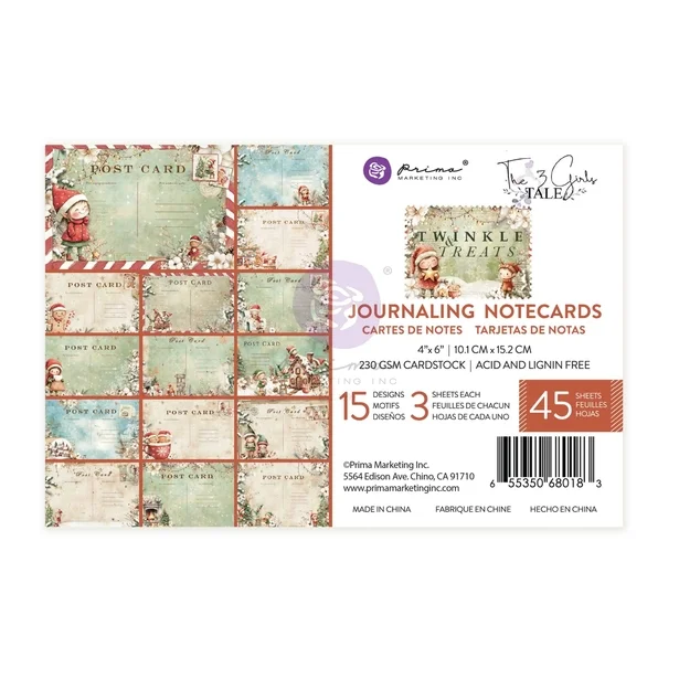 Tarjetas para diario de 4"x6"