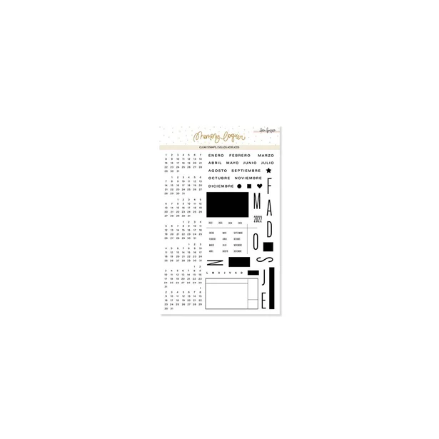 Sellos acrilicos Calendario mensual