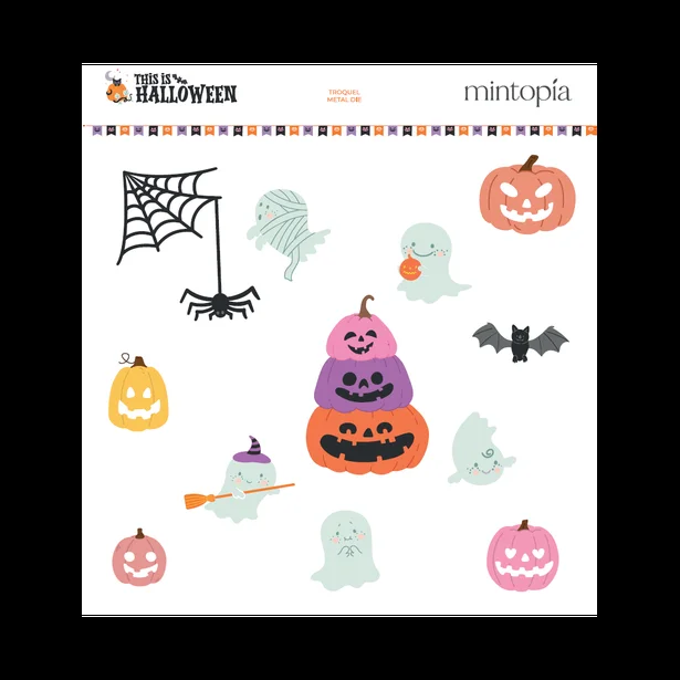Troquel Calabazas y fantasmas This is Halloween